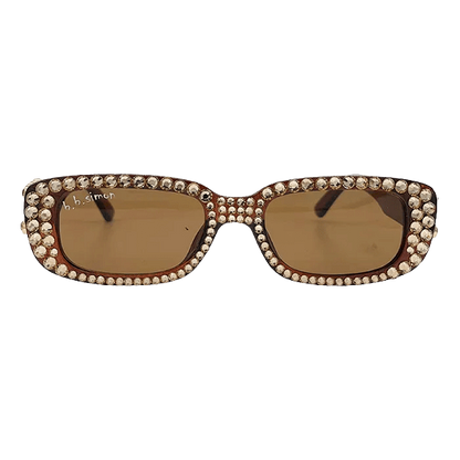 BB Crystal Sunglasses – Golden Brown