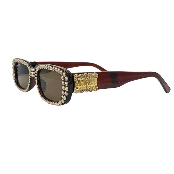 BB Crystal Sunglasses – Golden Brown