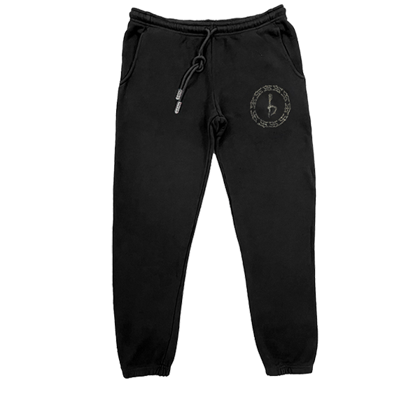 Emblem Sweatpants - Black/Chrome