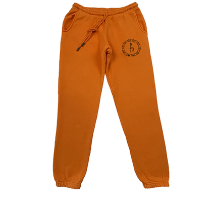 Emblem Sweatpants - Orange/Black