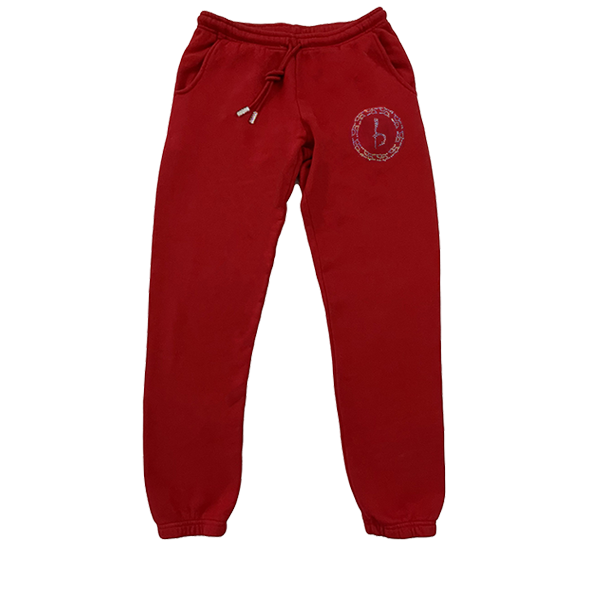 Emblem Sweatpants - Red/AB