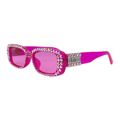 BB Crystal Sunglasses – Neon Pink Shine