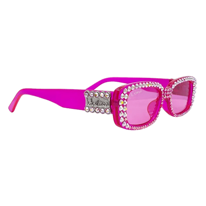 BB Crystal Sunglasses – Neon Pink Shine