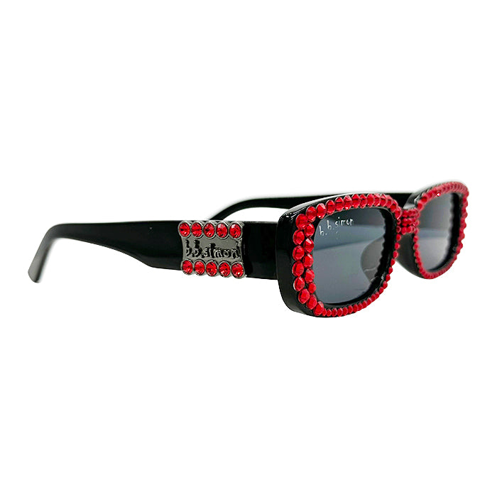 BB Crystal Sunglasses – Black/Red