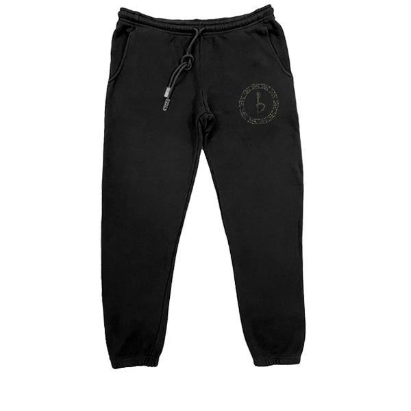 Emblem Sweatpants - Black/Hem