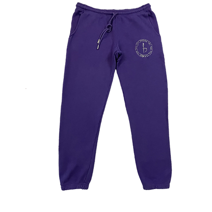 Emblem Sweatpants - Purple/Chrome