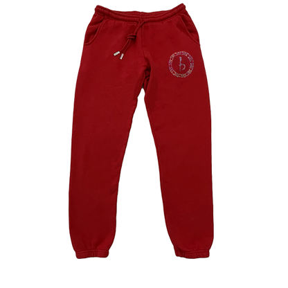 Emblem Sweatpants - Red/AB