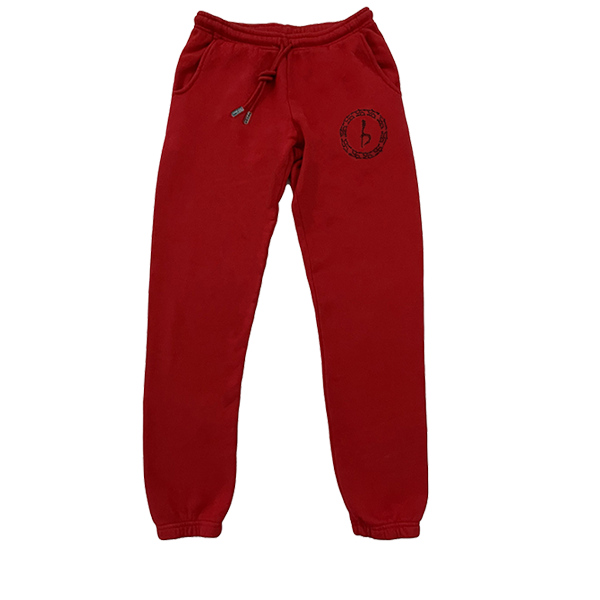 Emblem Sweatpants - Red/Black