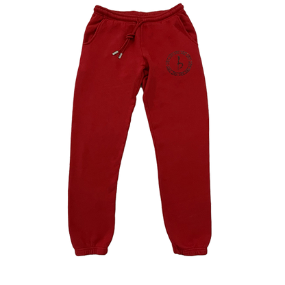 Emblem Sweatpants - Red/Hem