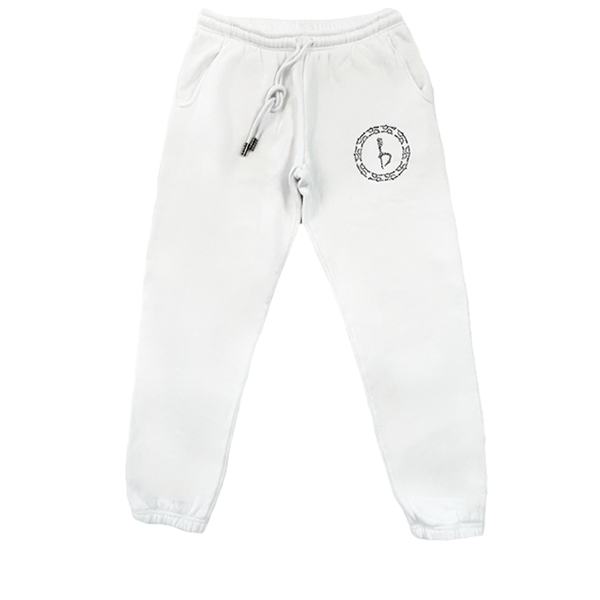 Emblem Sweatpants - White/Black