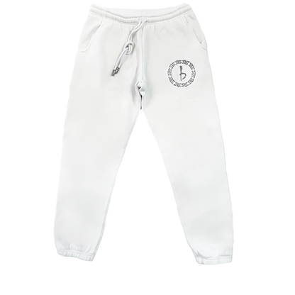 Emblem Sweatpants - White/Hem
