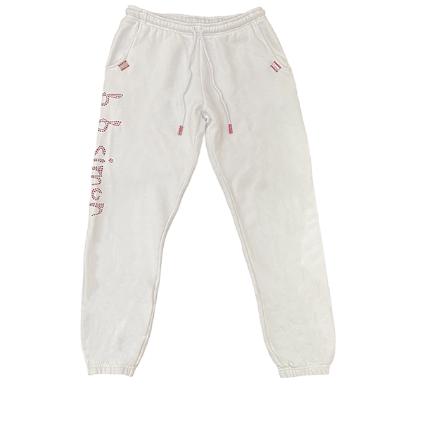 Logo Sweatpants - White/Red