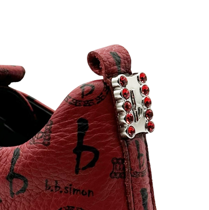 BB Pattern-M-Shoes - Red/White