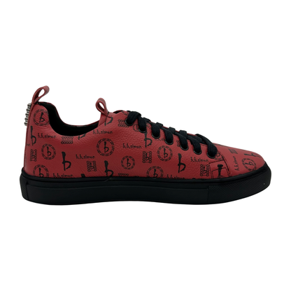 BB Pattern-M-Shoes - Red/Black