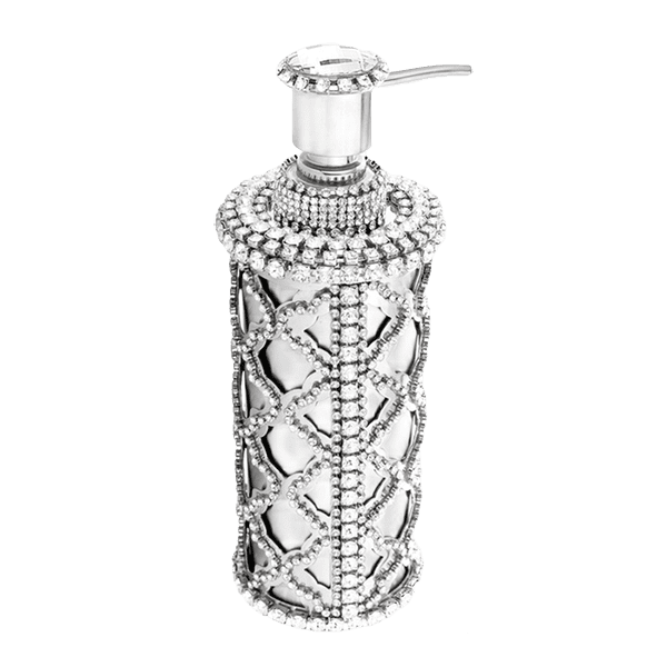 HSD-102-Clear Clear Swarovski Crystal Soap Dispenser