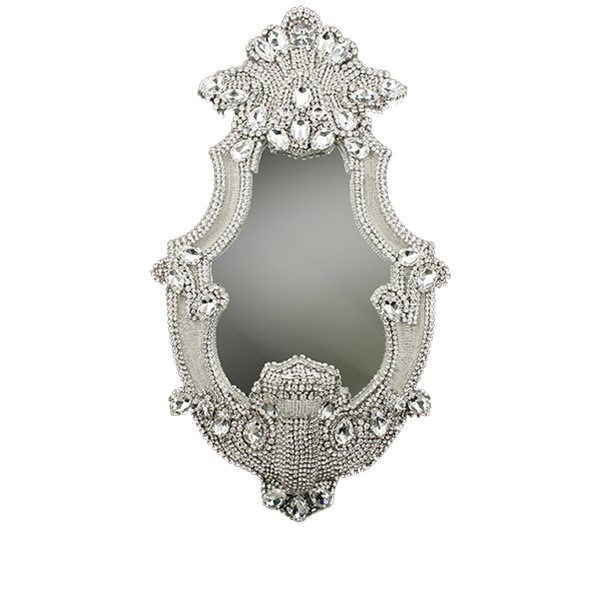 M-204 BB Simon Tall Clear Crystal Bling Mirror