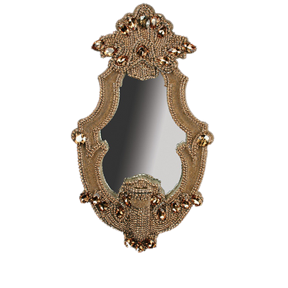 M-205 BB Simon Jeweled Gold Decorative Mirror