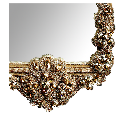 M-306-27 BB Simon Gold Swarovski Full Length Mirror