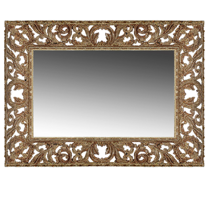 M-506-GOLD BB Simon Gold Rectangle Wall Mirror