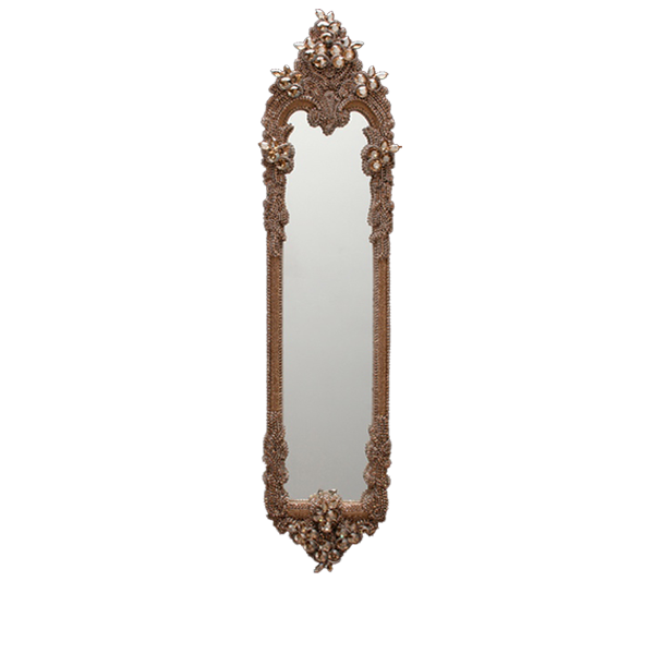 M-523-GOLD BB Simon Skinny Gold Jewel Mirror