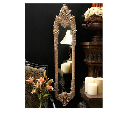 M-523-GOLD BB Simon Skinny Gold Jewel Mirror