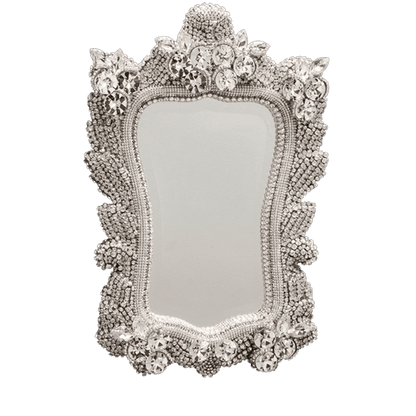 M-524 BB White Princess Frame Crystal Mirror