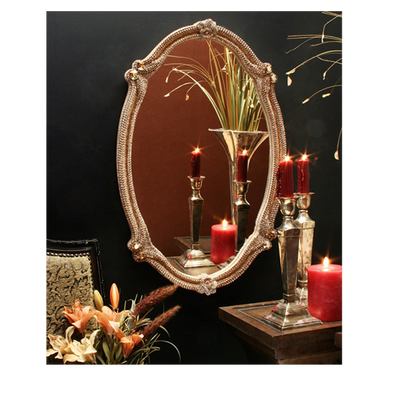 M-535-GOLD BB Simon Shimmering Oval Mirror