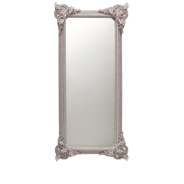 M-538-Clear BB Simon Tall Authentic Crystal Mirror